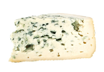 Blue cheese isolated on a white background
