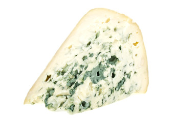 Blue cheese isolated on a white background