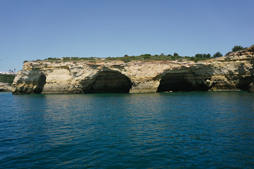 Rocks Algarve region in Portugal