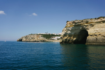 Fototapeta na wymiar Rocks Algarve region in Portugal