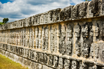 Chichen Itza's Skull Wall (Horizontal)
