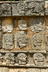 Chichen Itza's Skull Wall (Vertical)