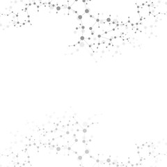 Structure molecule and communication. Dna, atom, neurons. Scientific concept for your design. Connected lines with dots. Medical, technology, chemistry, science background. Vector illustration.