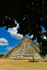El Castillo's tree shade