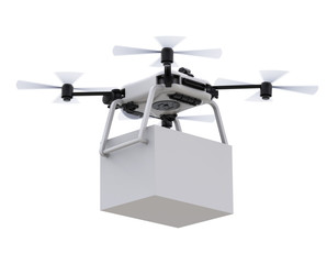 delivery drone with box
