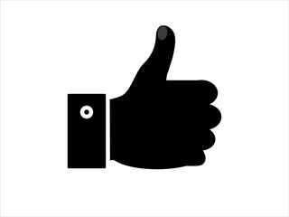 Thumb Up vector icon.cobalt color, rounded angles, white background.for business