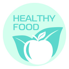 Healthy food icon vector