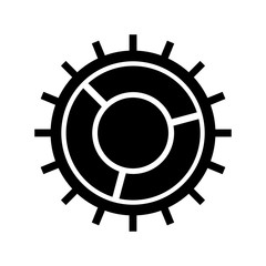 Setting icon vector, Tools, Cog, Gear Sign Isolated on white background