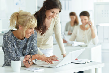 women working together in office