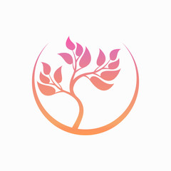 Abstract foliate element.  Deciduous ornament. Pattern.