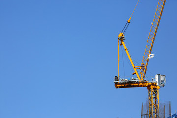 Naklejka premium machinery crane construction, tool of building industry