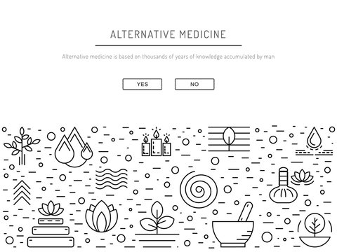 Vector image characters of alternative medicine. Ayurvedic body types. Holistic lifestyle and harmony with nature.