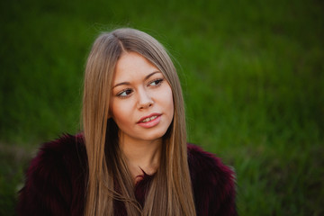 Beautiful portrait of a blonde girl