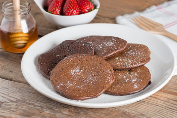 Chocolate pancakes.