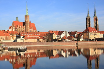 Obraz premium Historic Wroclaw in Poland