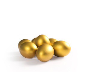 golden  easter egg isolated
