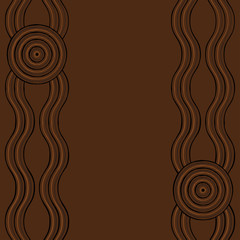 Australian Aboriginal art background in vector format.