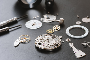 parts of automatic wristwatch