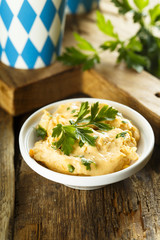 Traditional cheese dip Obatzter