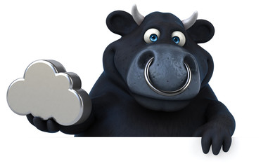 Black bull - 3D Illustration