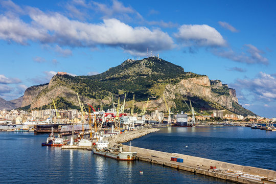 Palermo sea port, Sicily, Italy