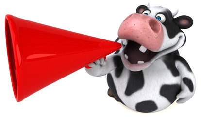 Fun cow - 3D Illustration