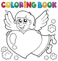 Coloring book Cupid topic 3