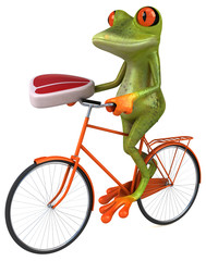 Naklejka premium Fun frog