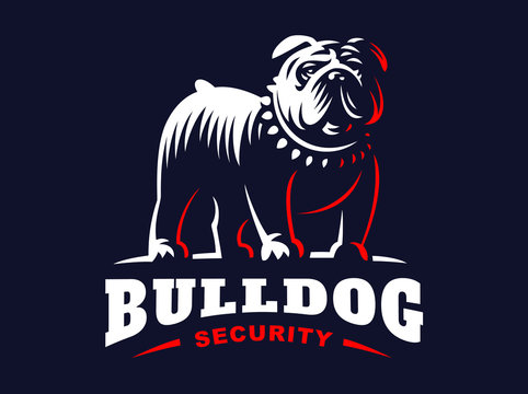 Bulldog logo - vector illustration, emblem