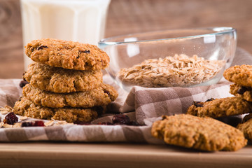 Oatmeal cookies. 