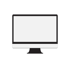 computer monitor isolated on white background. computer monitor