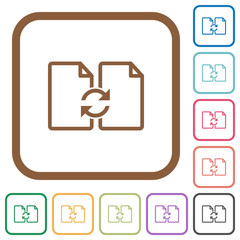 Fototapeta premium Swap documents simple icons