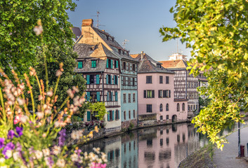 Fototapeta na wymiar Strasbourg, la Petite France et ses maisons à colombages