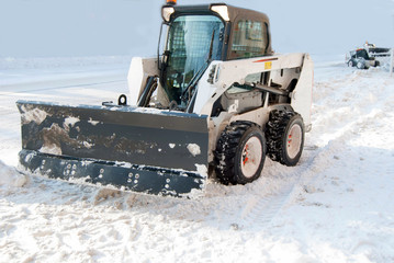 snowplough to clear snow drifts
