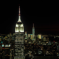 Fototapeta na wymiar New York at night.