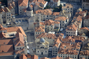 Fototapeta na wymiar Vista tejados en Dubrovnik