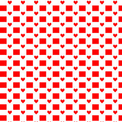 Fototapeta premium seamless vintage love heart background in pretty colors. Great for baby announcement, Valentine's Day, Mother's Day, Easter, wedding 