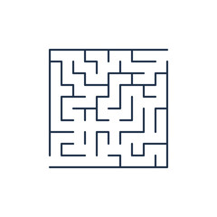 Vector easy labyrinth. Maze or Labyrinth. Vector.