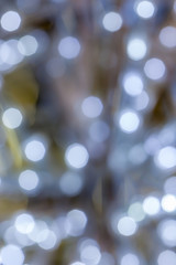 Obraz premium Abstract blurred photo of lights bokeh, use for celebrating even