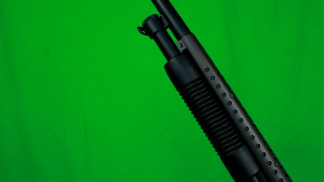 Shotgun Pull Out From Below With One Hand Close View