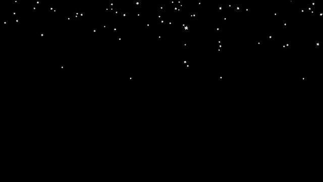 X Type Snowflakes Falling