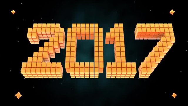2017 happy new year animation.