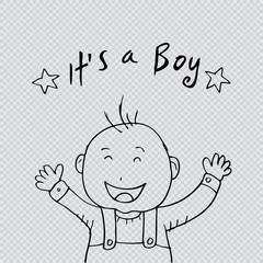 Sketch of baby boy