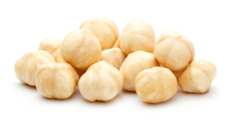 Heap of Hazelnut isolated