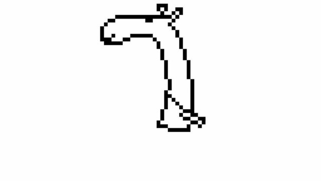 pixel art giraffe basketball