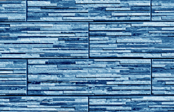 Stylized blue brick wall texture.