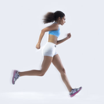 African Woman Running