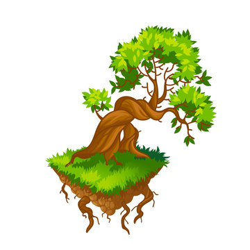 Isometric tree.Vector illustration