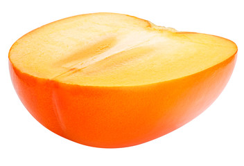 Naklejka na ściany i meble Persimmon cut slice half