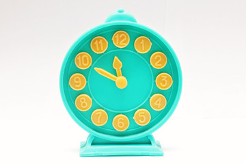 Decorative toy alarm clock.